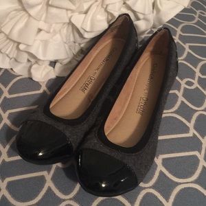 Black and Gray Flats